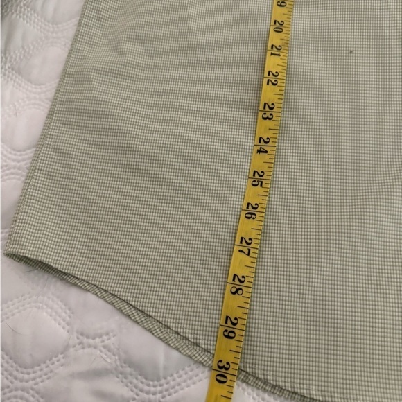 Calvin Klein Sage Green Square Extra Fine Cotton Dress Shirt Non iron Size XL - Picture 7 of 9